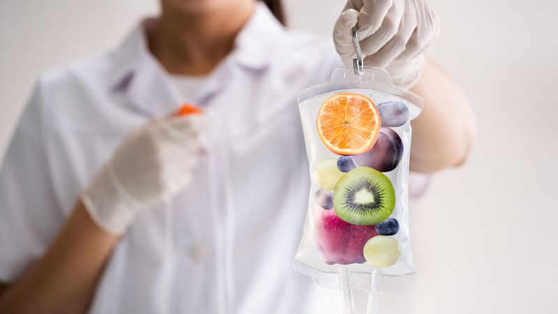 vitamin iv drip with fruit