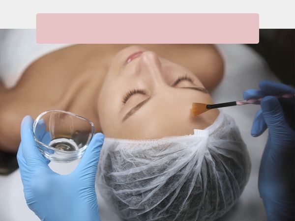  woman receiving Chemical Peel treatment