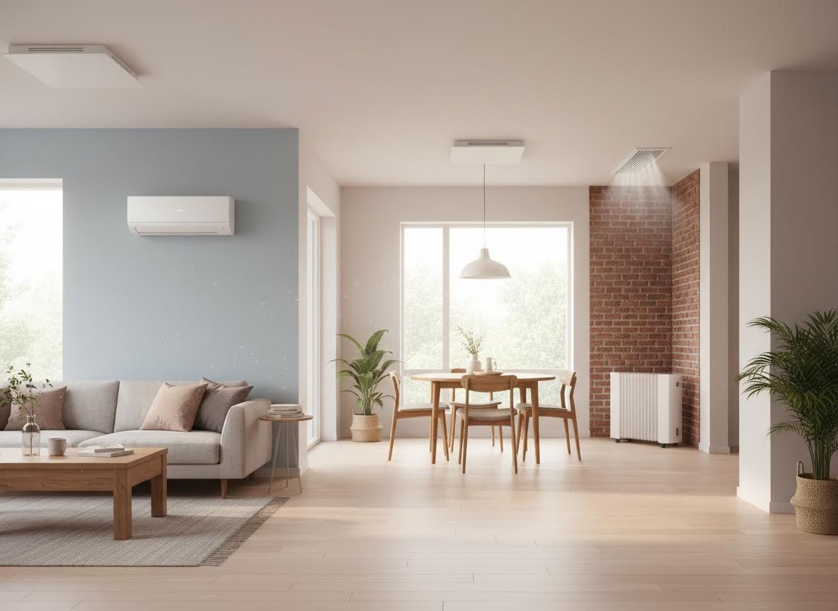 Modern Open-Plan Living with Integrated Climate Control