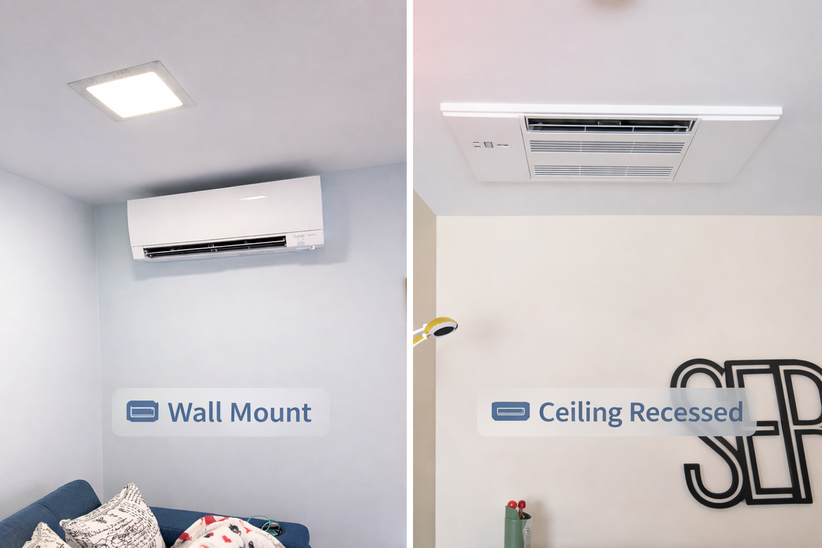 ductless wall mounted unit vs ceiling cassette auburn ma