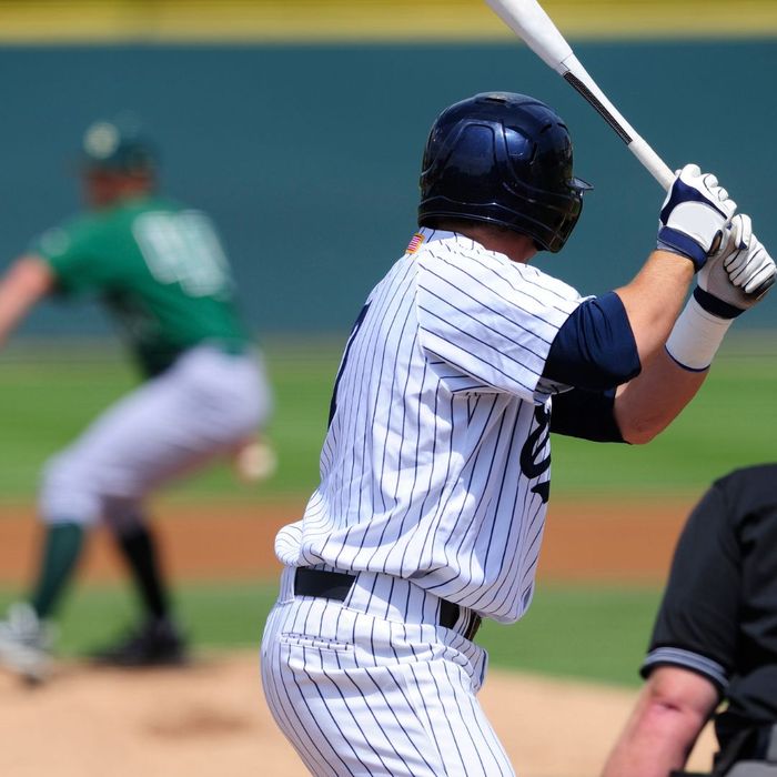 Baseball player at bat