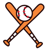 Icon of two bats and a ball