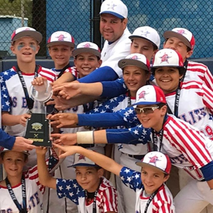 Elite Baseball Team with trophy Elite Baseball Team with trophy