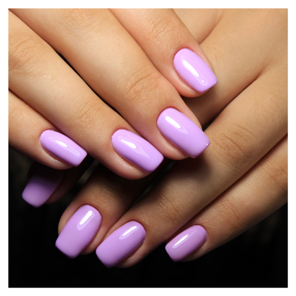 purple acrylic nails