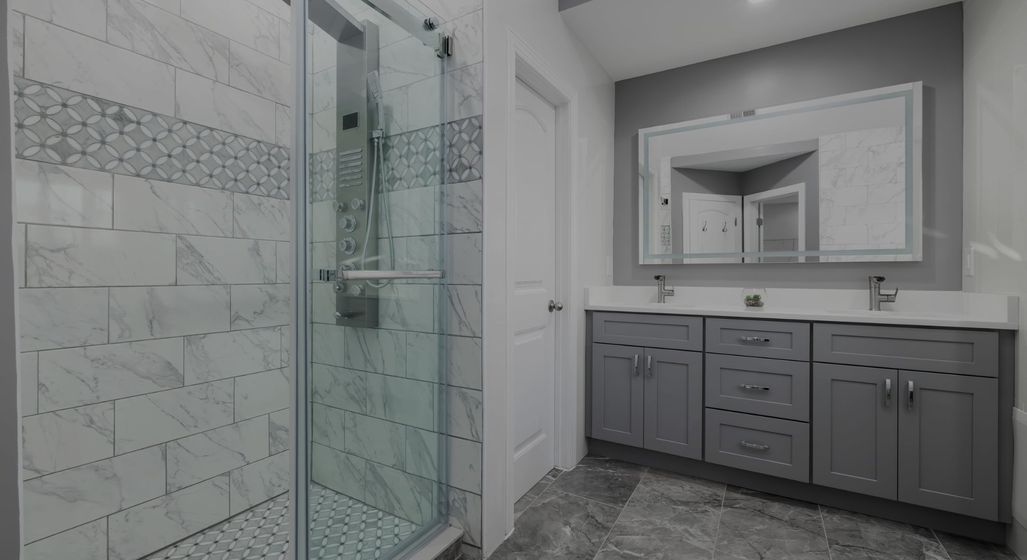 gray bathroom