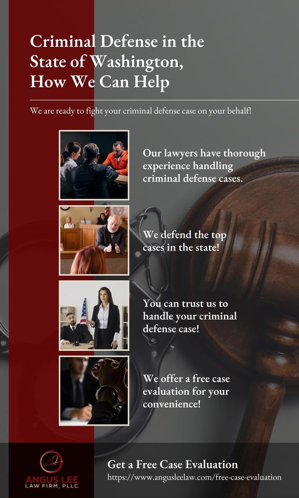 Criminal Defense in the State of Washington, How We Can Help Infographic