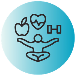 holistic wellness integration icon