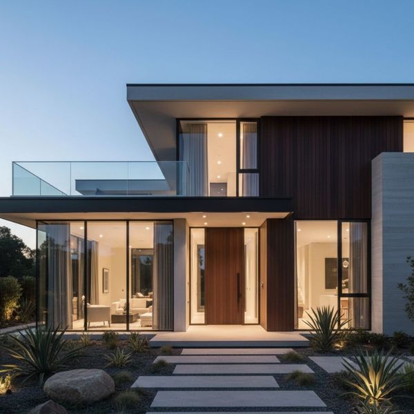 Modern home with many rooms