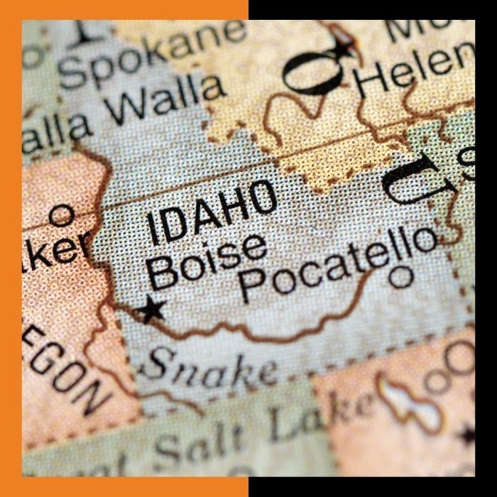 map of Idaho