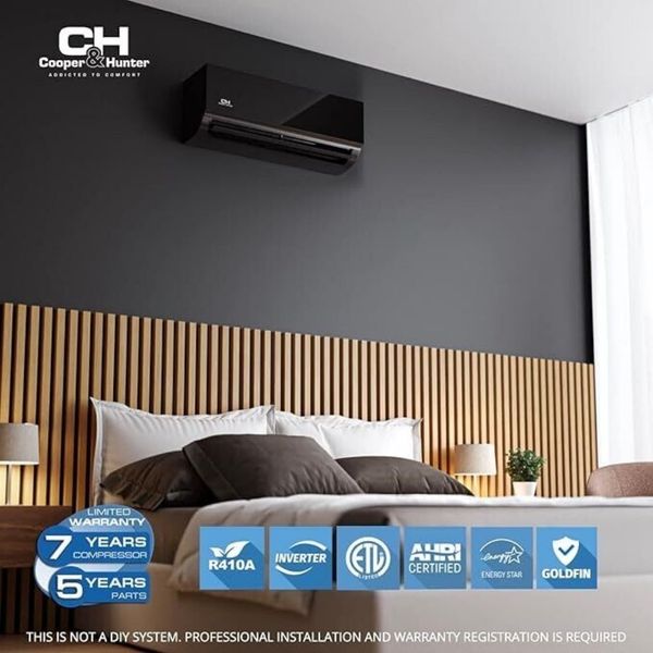 Mini split system in a room