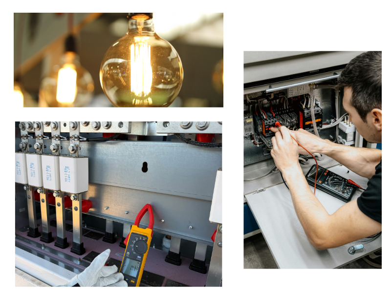 Electrical work and light bulbs