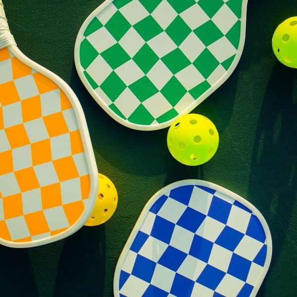 Pickleball paddles.