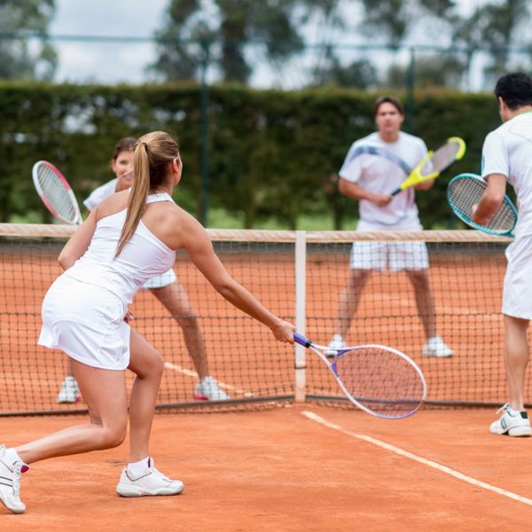people playing tennis