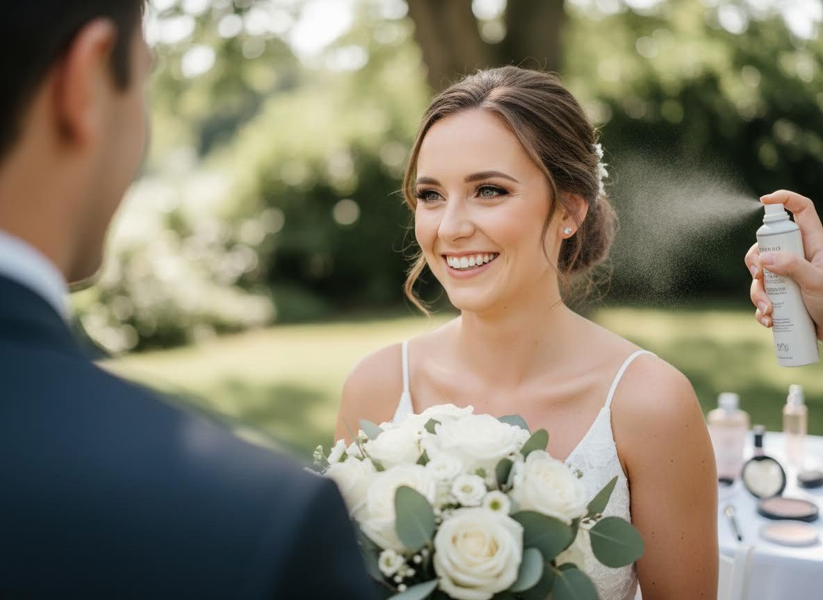 Radiant Bride Getting Makeup Setting Spray