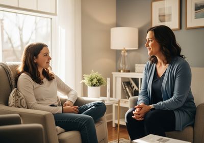 Teenage girl in therapy session