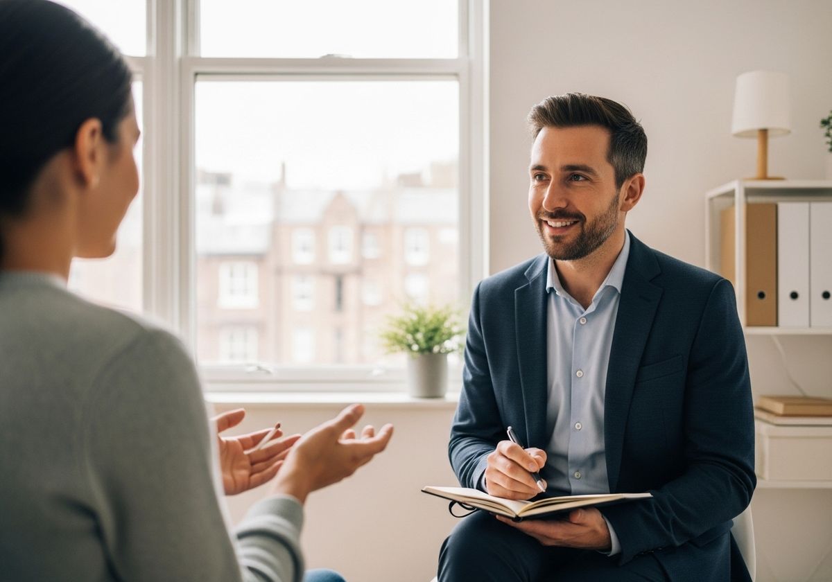 Therapist Taking Notes During Session