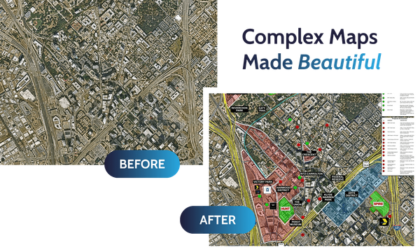 Complex maps made beautiful before and after