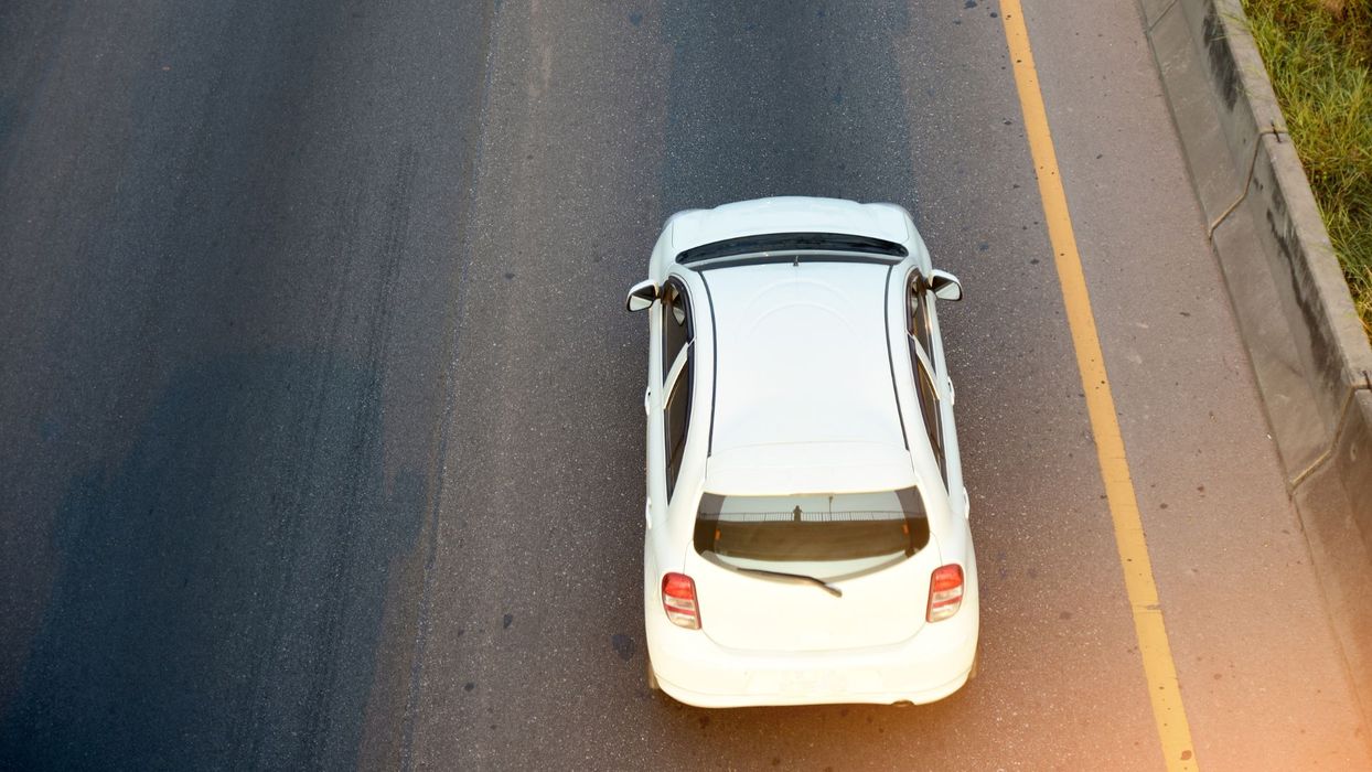 car driving on road