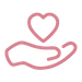 hand heart icon