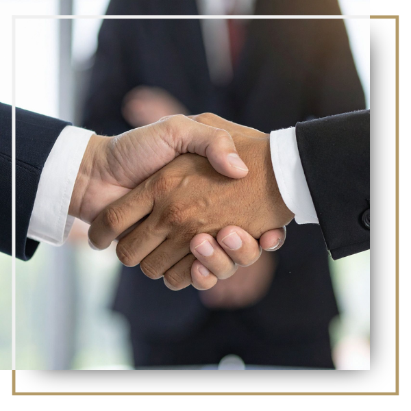 Business deal handshake.