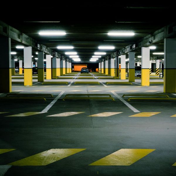 inside parking lot