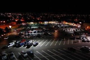 parking lot lighting - BEFORE