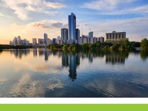 Austin skyline at golden hour