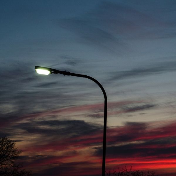 Street lights at night