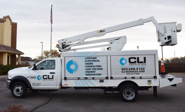 Colorado Lighting, Inc. Services Bucket Truck