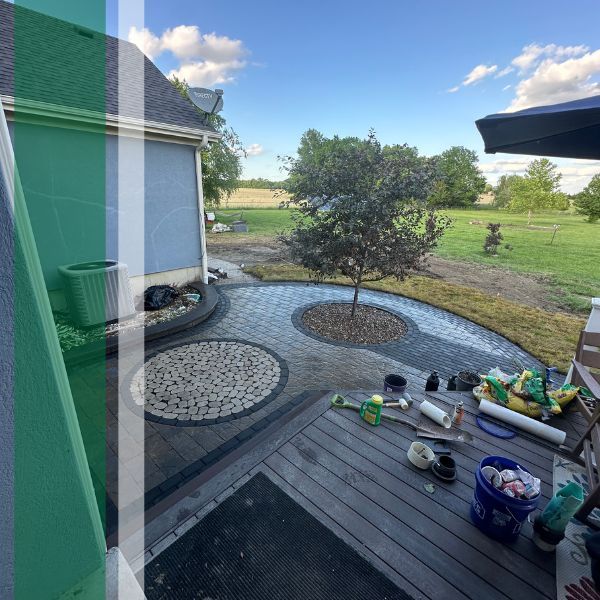Custom backyard patio