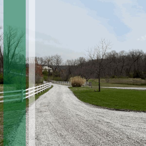 Gravel dirt road
