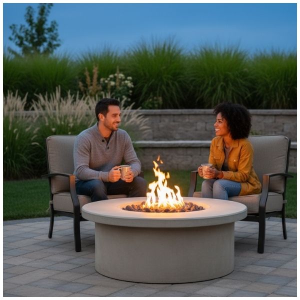 Backyard Fireplace