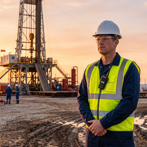 Oil field security guard.