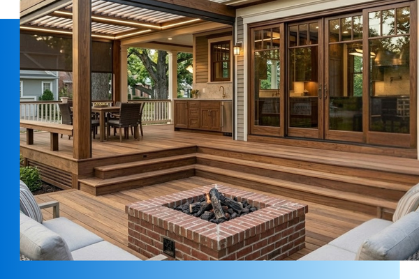 Outdoor living space.