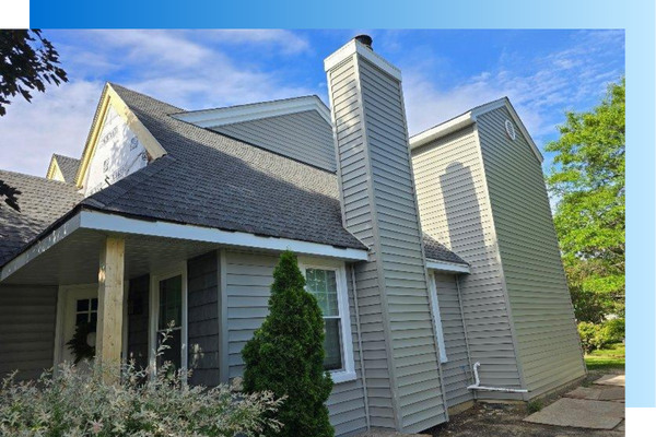 trim on the outside of a modern home