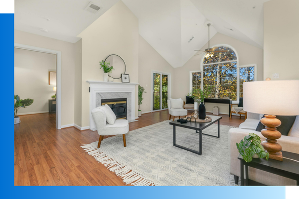 remodeled living room