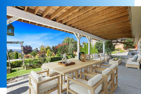covered outdoor living space