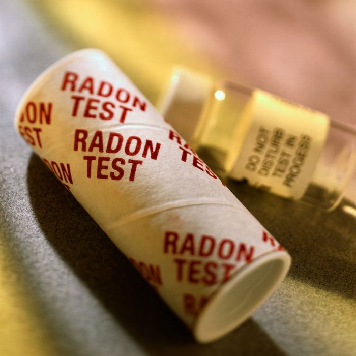 A radon testing kit