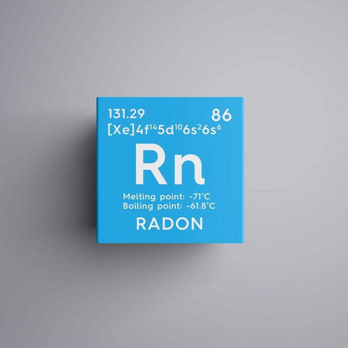 An illustration of the element table square for Radon