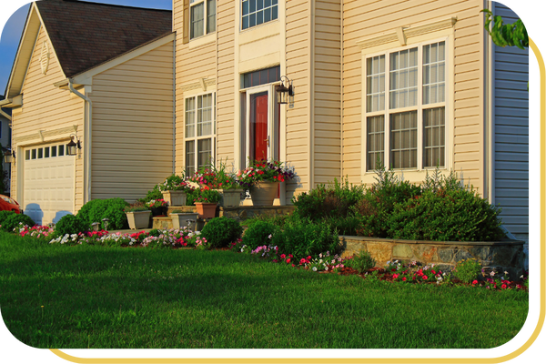 yard with great landscaping