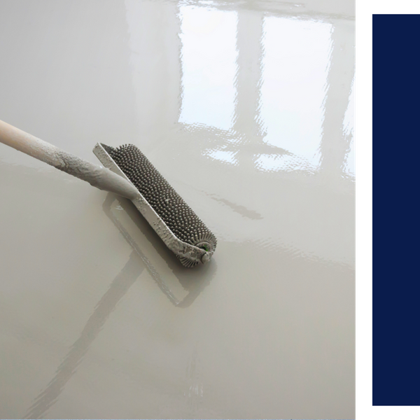 the application of self-leveling epoxy flooring