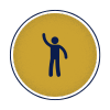 hand up in air icon