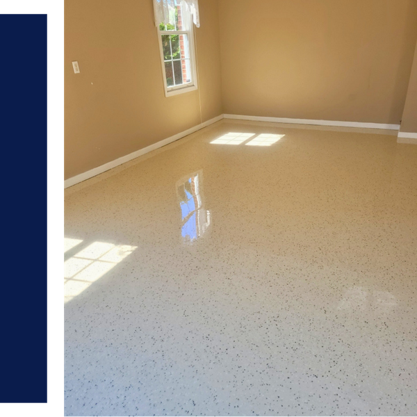 epoxt flooring in a home