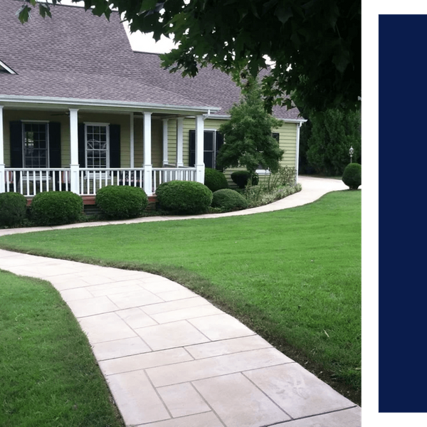 custom concrete walkway