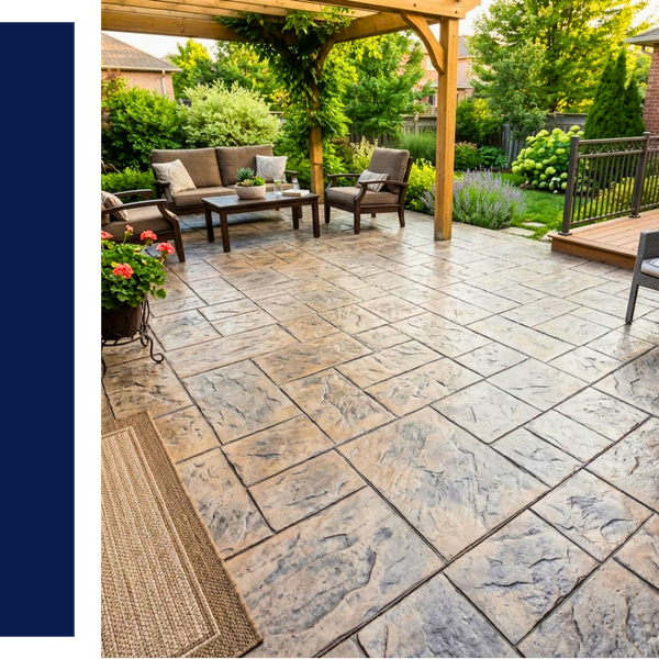 stamped concrete patio