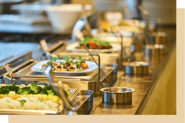catering spread by Portland Catering Company
