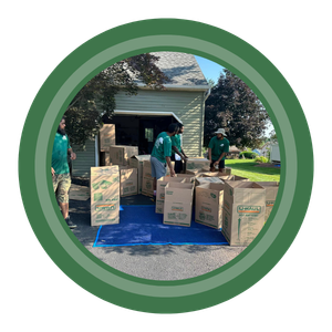preparing boxes for packing
