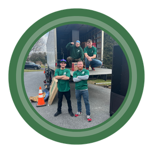 confident movers outside of truck