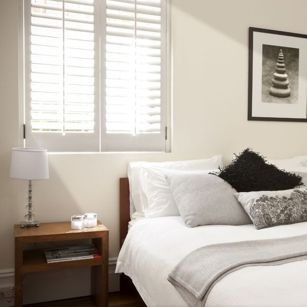 Shutters open letting in light