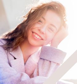 Young woman smiling at the camera